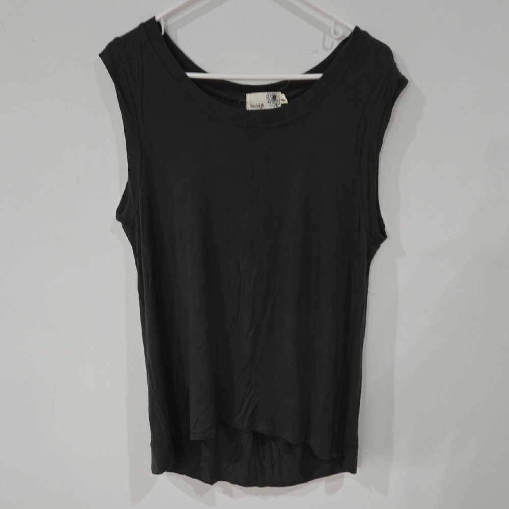 Everleigh Sz S/P Charcoal Sleeveless Muscle Tee